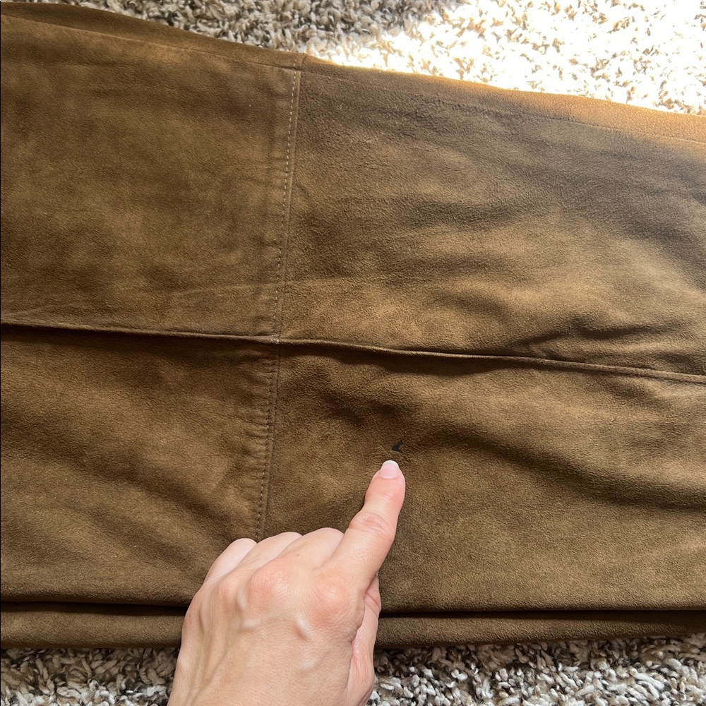 Linda Allard Ellen Tracy Vintage 80s-90s Lambskin Suede Leather High Waist Pant - Picture 12 of 14